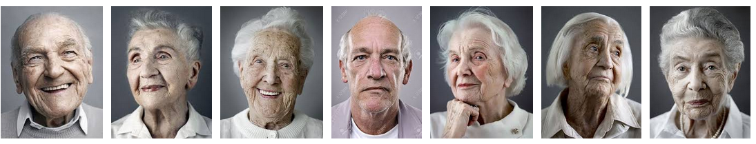 Portraits des personnes âgées